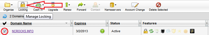 domains locking Transferring Domain from Godaddy