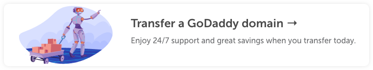 Transfer a domain from GoDaddy