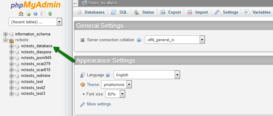 Using PHPMyAdmin to import WordPress database. Courtesy: Namecheap.com