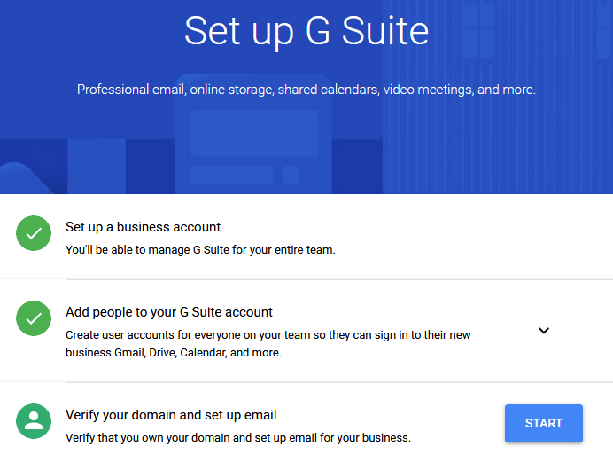 Register your account on G Suite. Image Courtesy: Namecheap