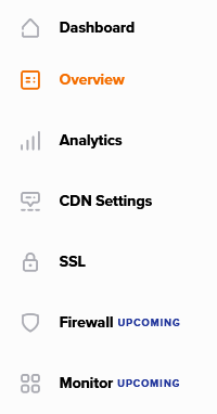 The Namecheap CDN dashboard