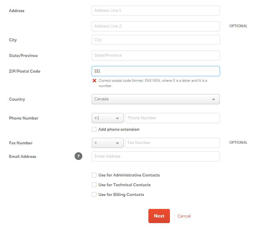 How To Check If My Zip Postal Code For Canadian Address Is Correct General Support Namecheap Com