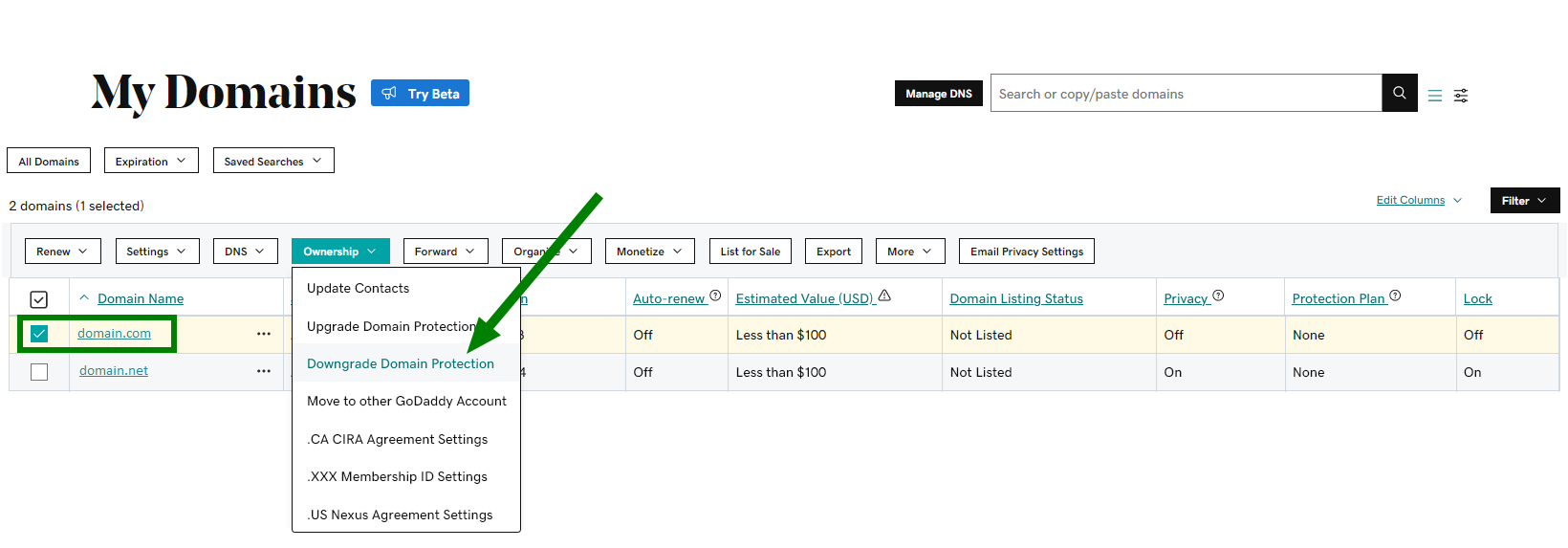 If i transfer domain name deals will it transfer emails too