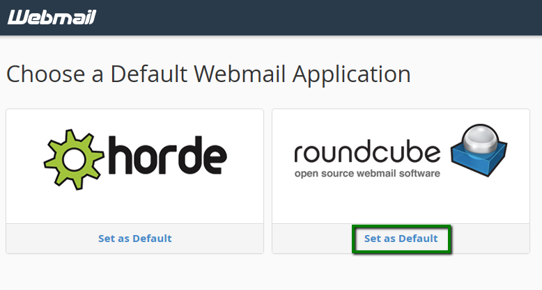 How To Set Up Cpanel Webmail To Go Directly To Horde Or Roundcube Email Service Namecheap Com