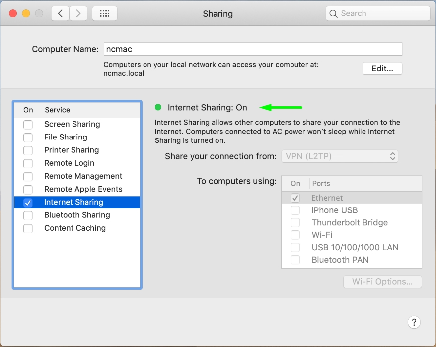 mac file sharing internet