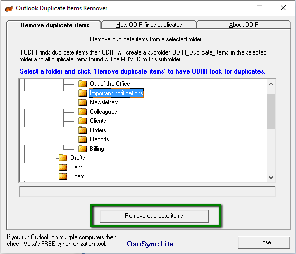 Eliminar correos electrónicos duplicados en Outlook 2010 y 2013 Base