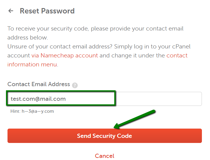 how can i reset my cpanel password