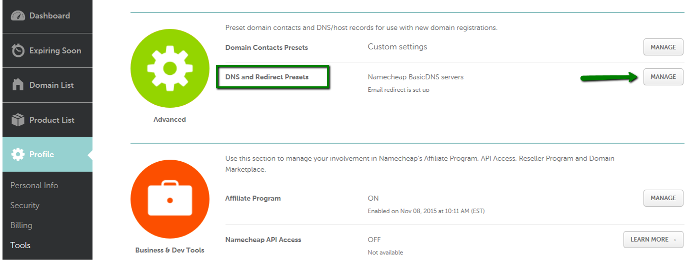 How to up default domain and email - Domains -