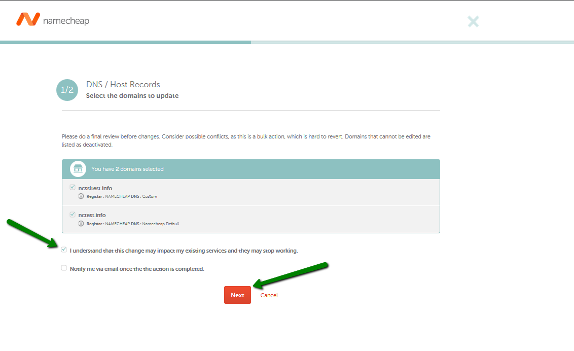 How To Update Host Records For Domains In Bulk Domains Namecheap Com