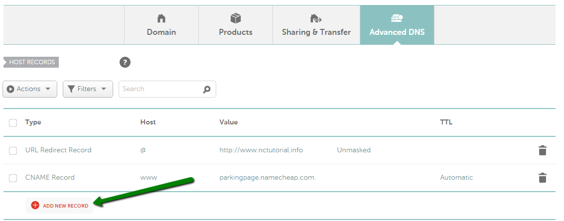 How To Redirect Sub Domain To A Certain Ip Address Along With A Port Domains Namecheap Com