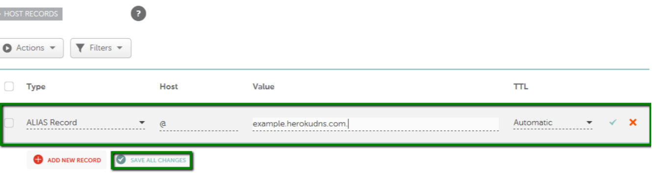 Pointing A Domain To The Heroku App Domains Namecheap Com