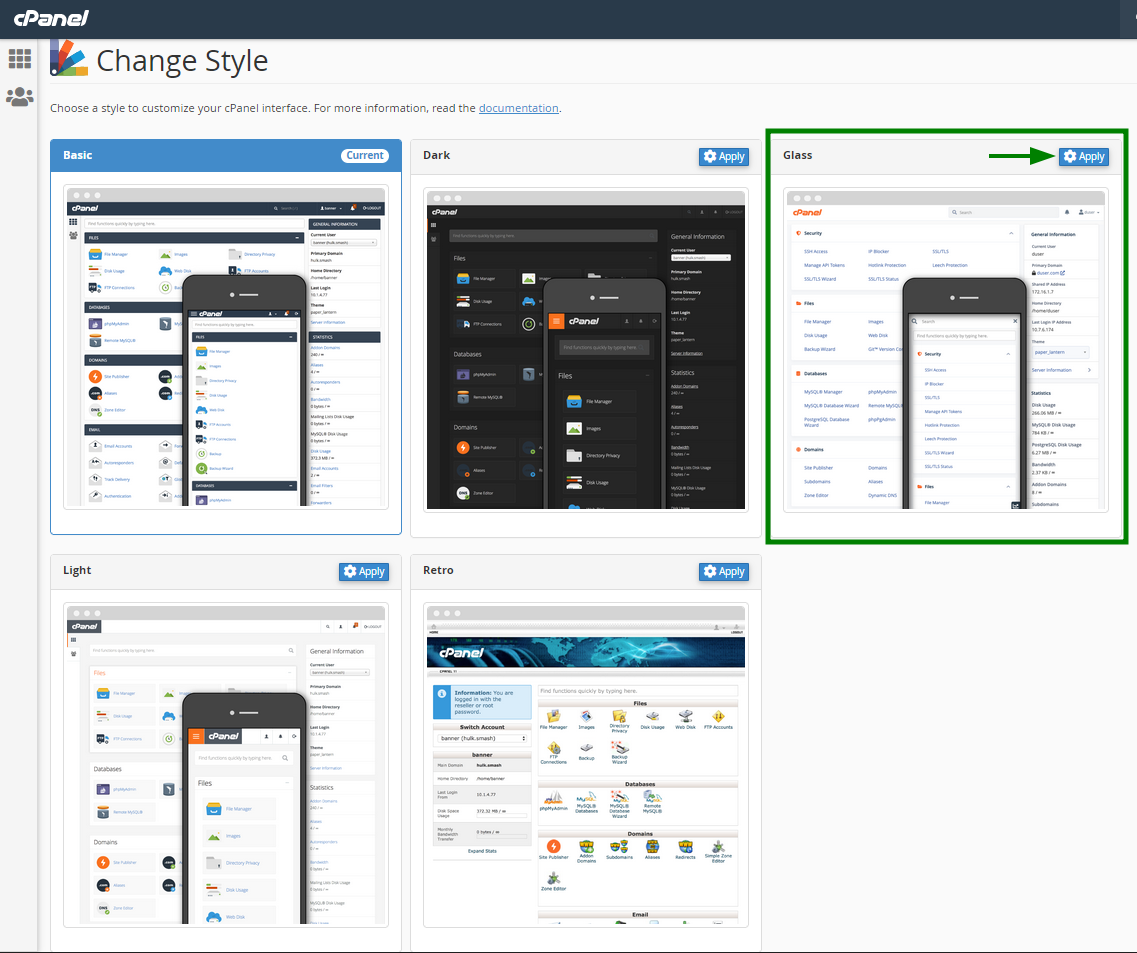 cpanel styles download