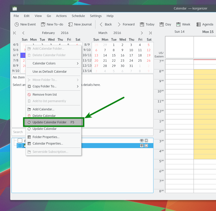 How to configure Address Book, Calendar and Tasks in KDE on