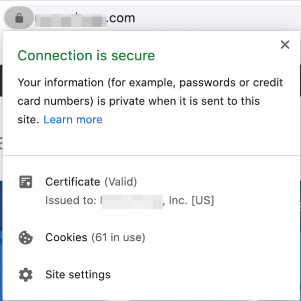 how to fix insecure connection chrome