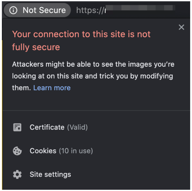 android the connection is not secure email