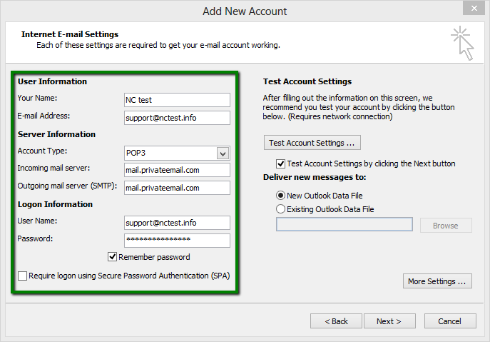 Account settings. SMTP authentication Outlook. Авторизация SMTP Outlook. Settings mail parsing.