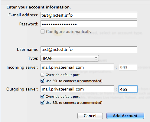 adding account to outlook for mac 2011