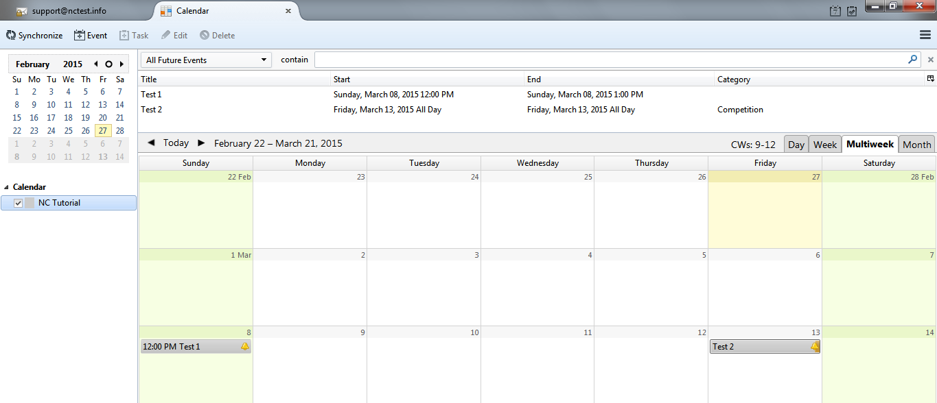 Mozilla Thunderbird Calendar Mozilla Thunderbird Calendar