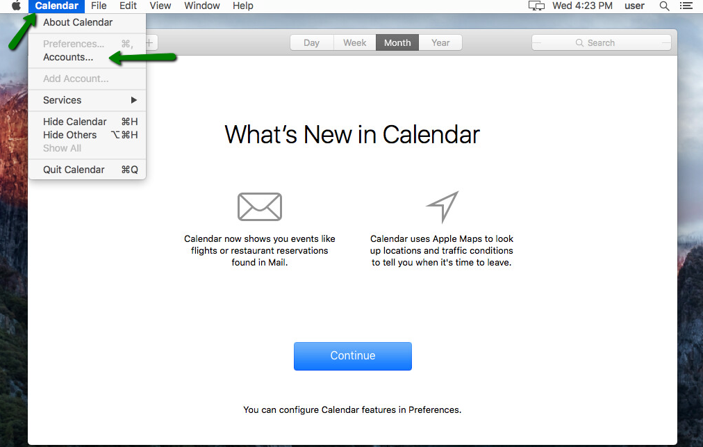 calendar payments for mac