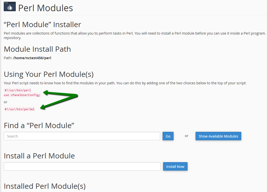 How to install Perl modules on shared servers - Hosting