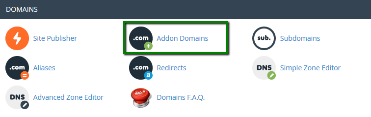 Create an Addon Domain