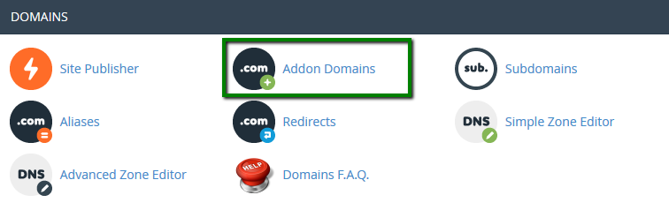 how do addons domain work