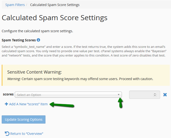 spamassassin configure