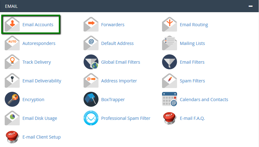 cpanel send test email