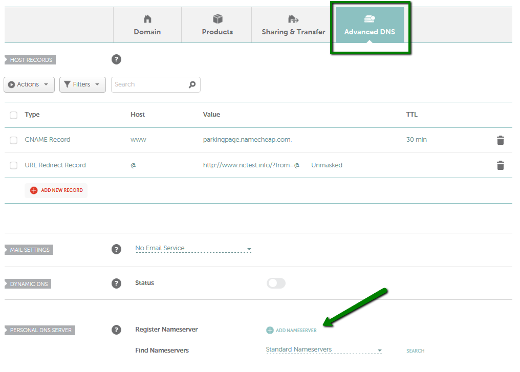 How Do I Register Personal Nameservers For My Domain Domains Namecheap Com