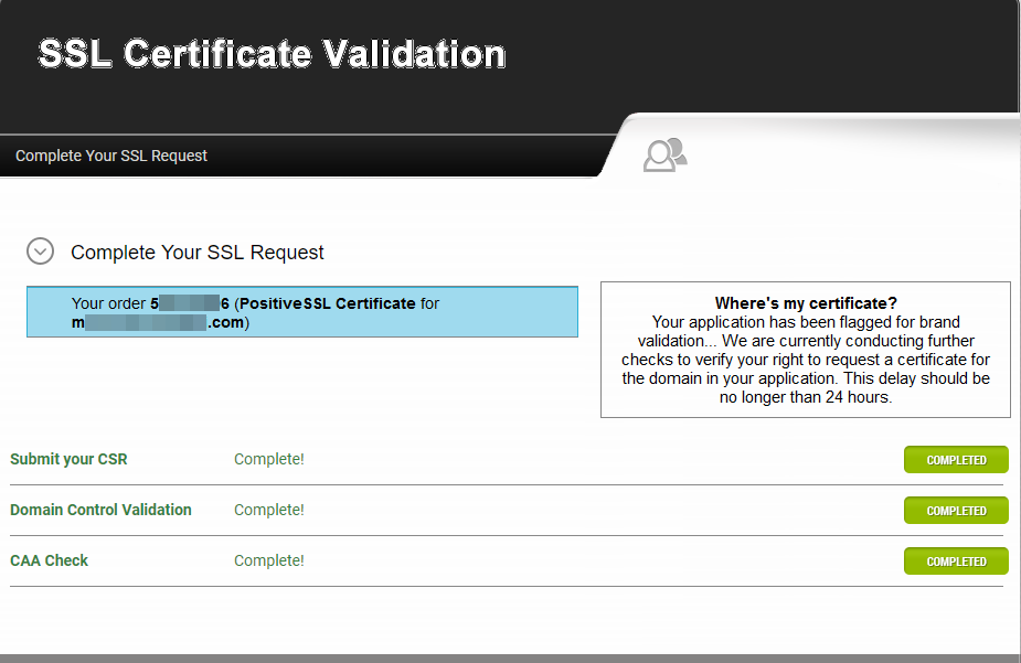 certificate validation check