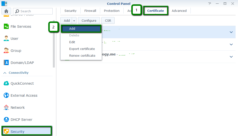 Installing An Ssl Certificate On Synology Nas Hosting Namecheap Com