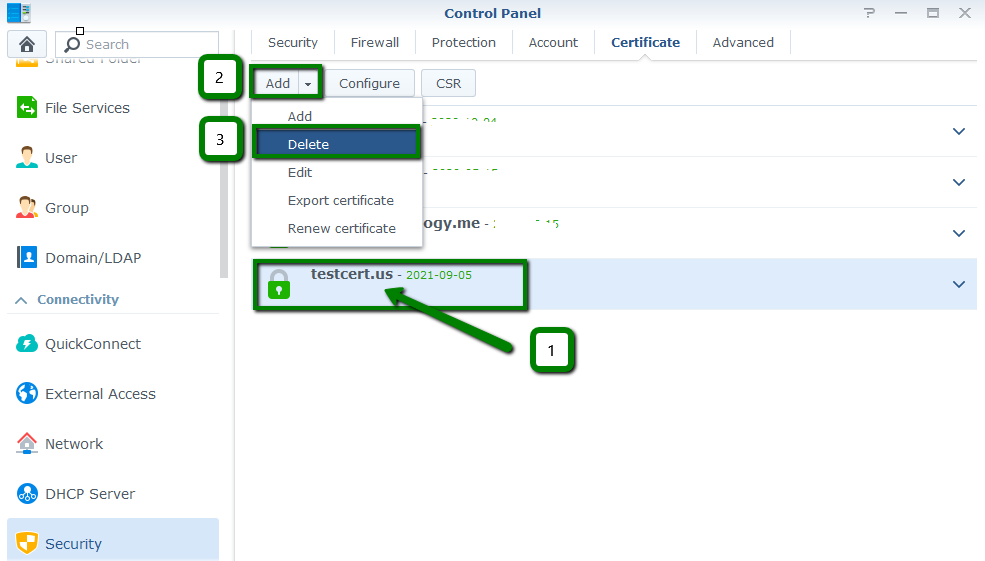 Installing An Ssl Certificate On Synology Nas Hosting Namecheap Com