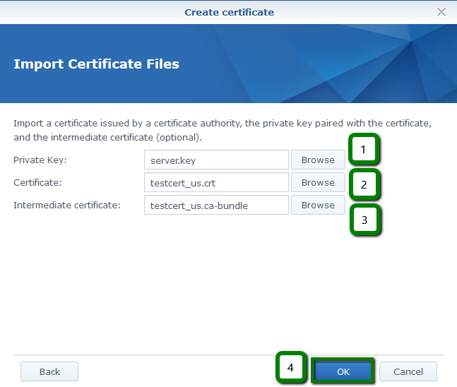 do i need to import a private syology key for my mac client