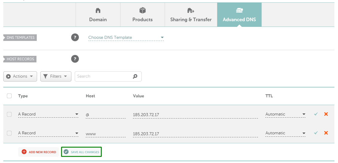 How To Connect A Domain Name To Tictail Domains Namecheap Com