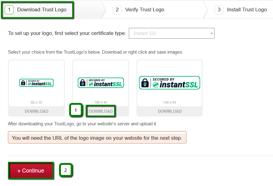 How to implement Trust Seal and Trust Logo to a website secured by a ...