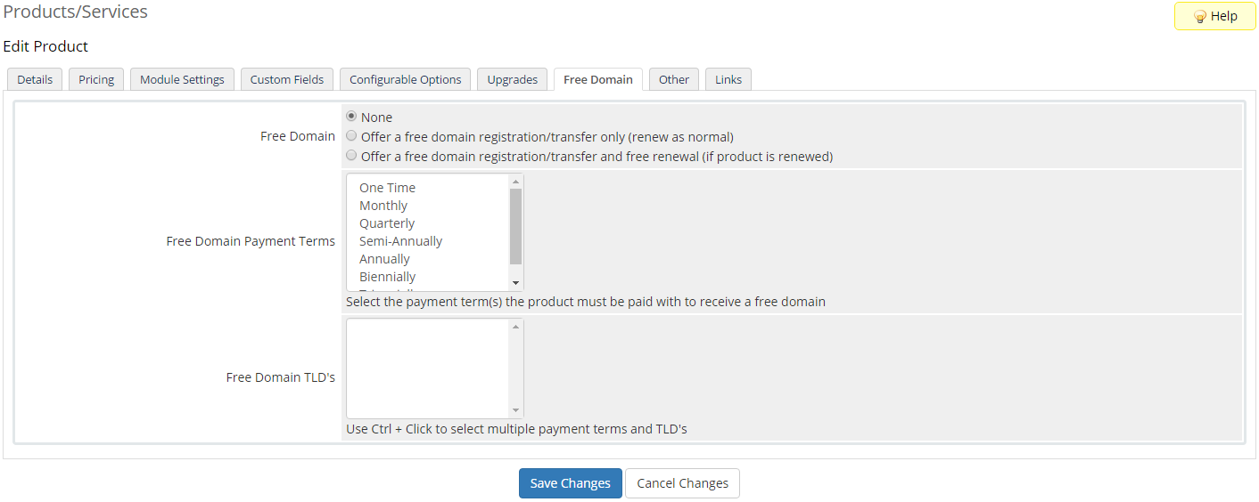 cpanel shortcuts domains_addons whmcs