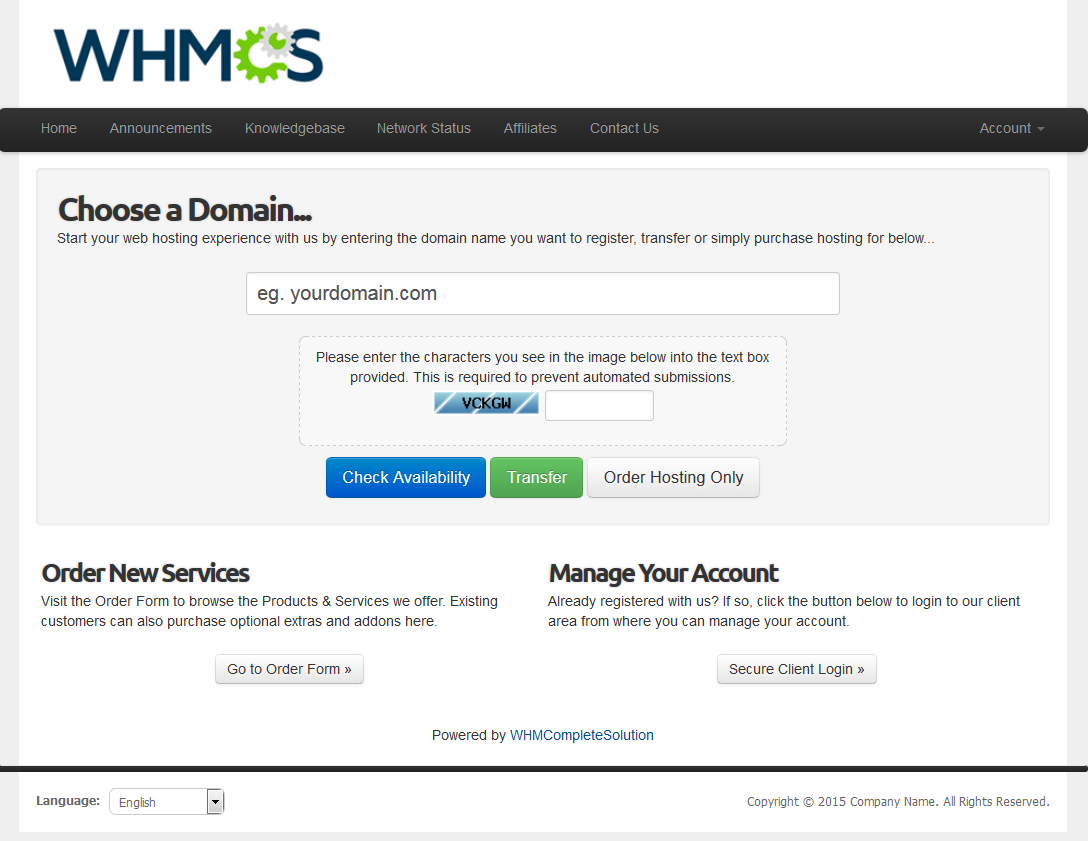 WHOIS Domain Lookup - WHMCS Marketplace