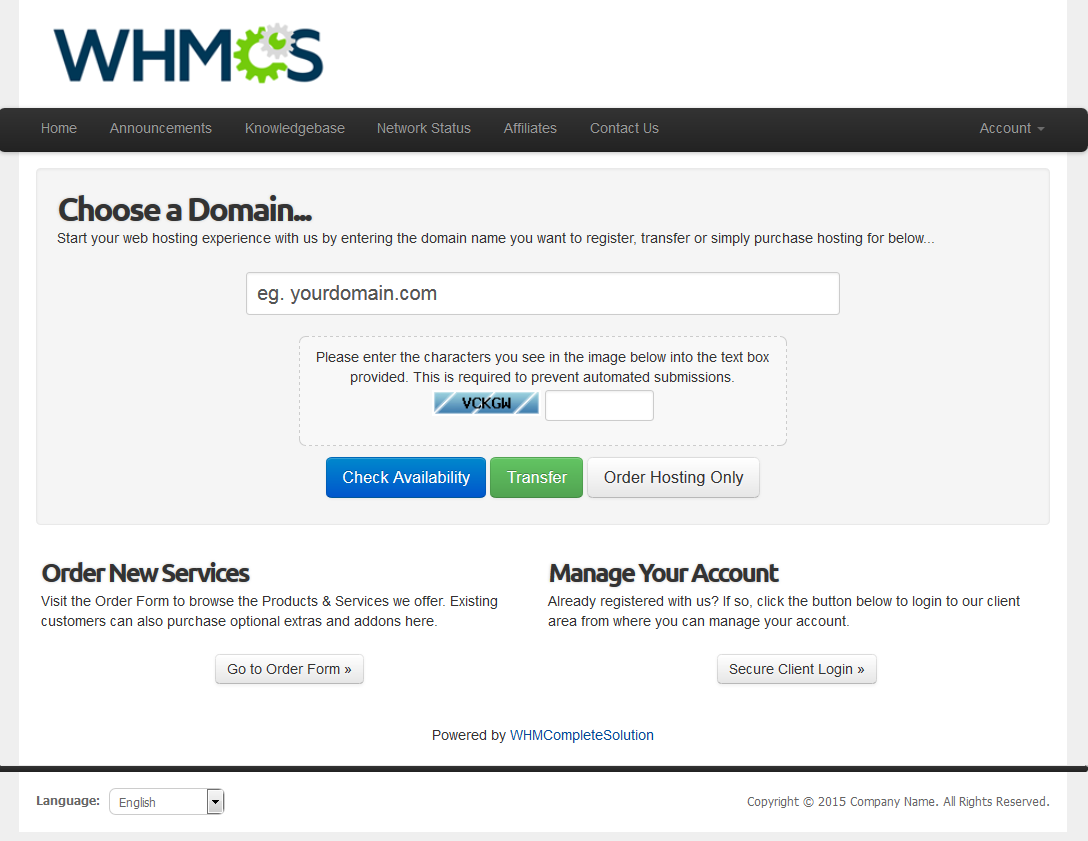 Domain WHOIS Checker - WHMCS Marketplace