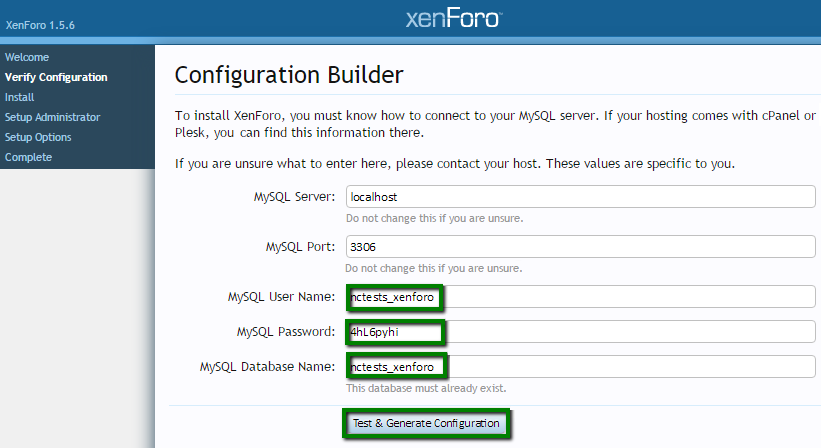 XenForo forum installation, securing, and configuring