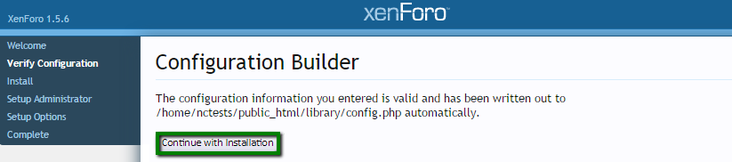 XenForo forum installation, securing, and configuring