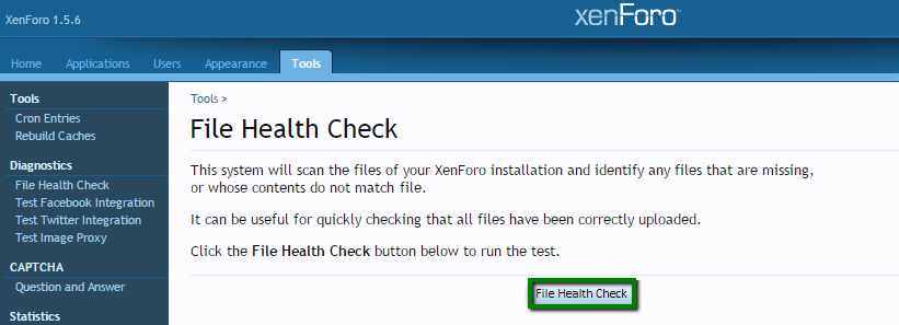 XenForo forum installation, securing, and configuring